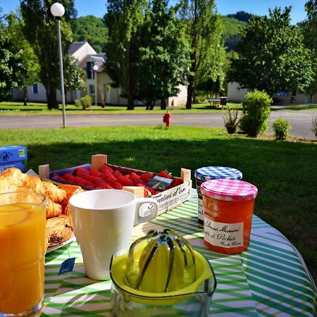La Maison Bleue, Village Vacances, Piscine, Parking Saint-Geniez-dʼOlt エクステリア 写真